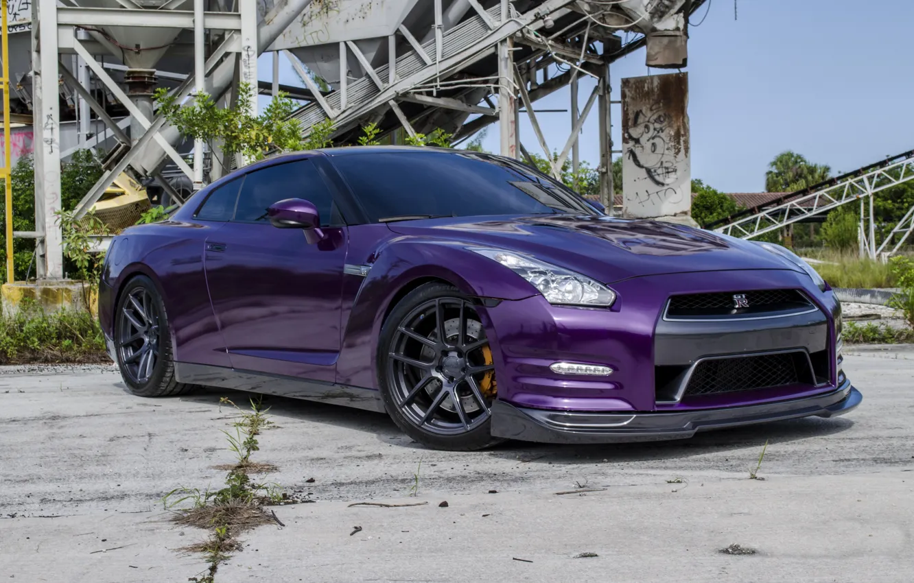 Фото обои GTR, NISSAN, WHEELS, VMB5, VELGEN, PURPLE