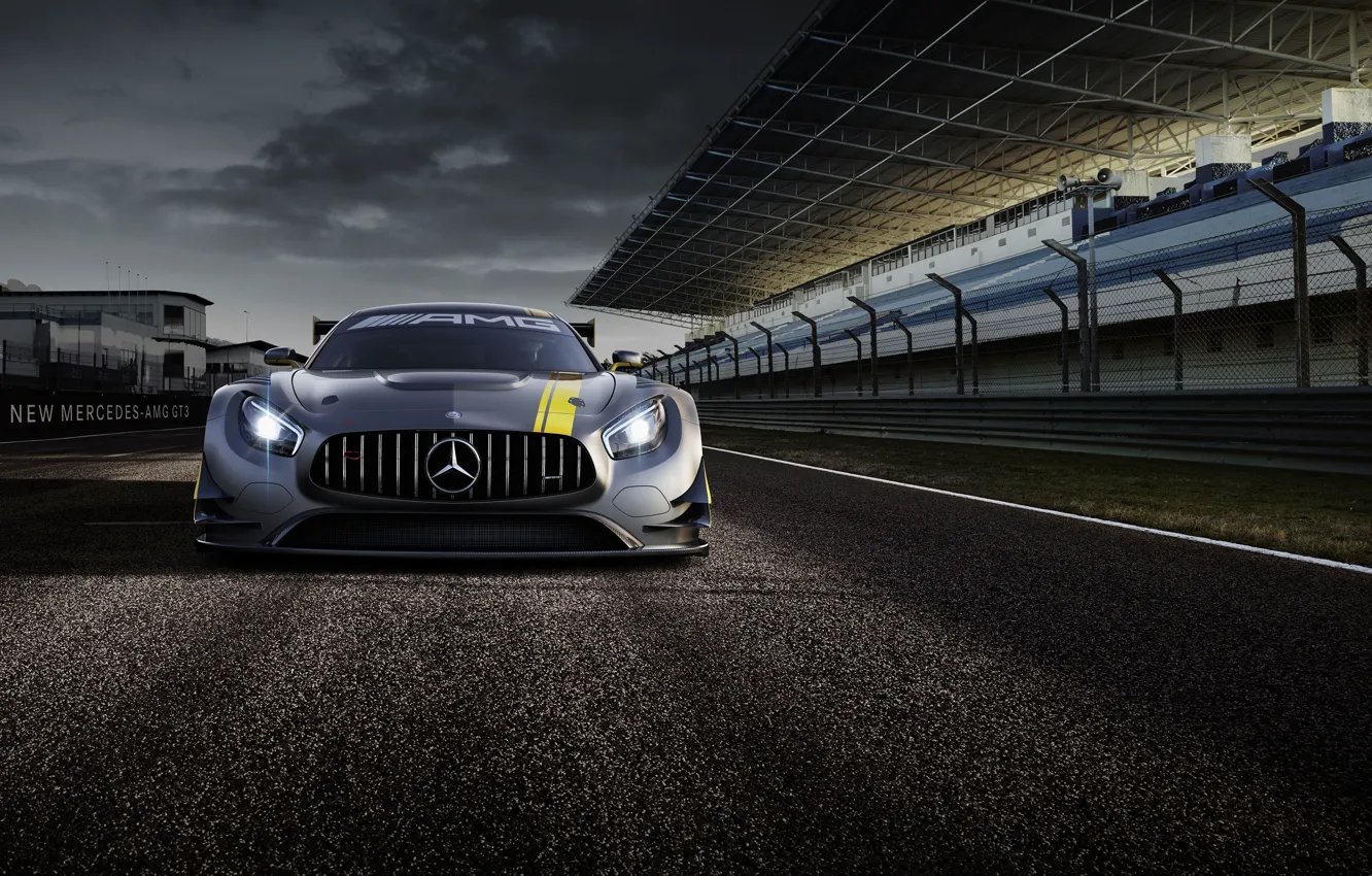 Фото обои Mercedes, мерседес, AMG, GT3, амг, 2015