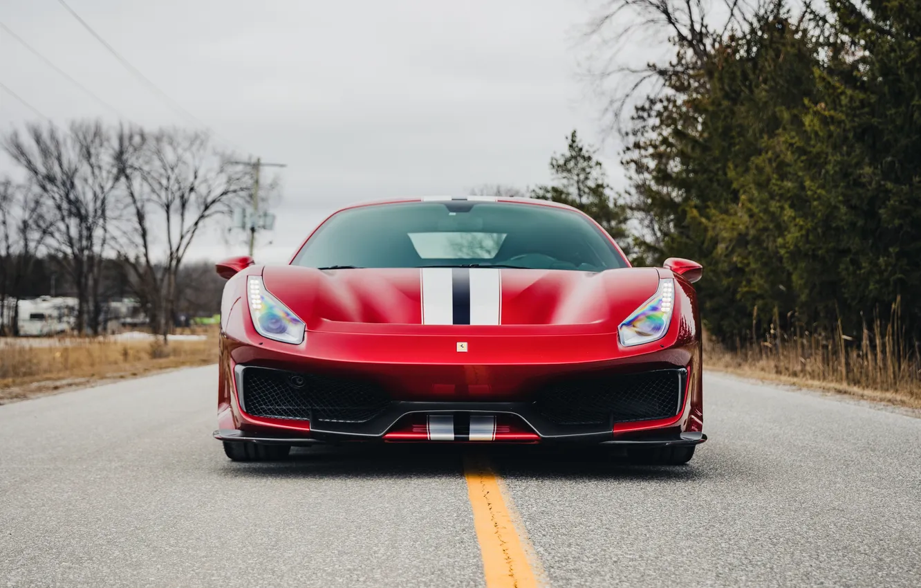 Фото обои Ferrari, 488, Ferrari 488 Pista