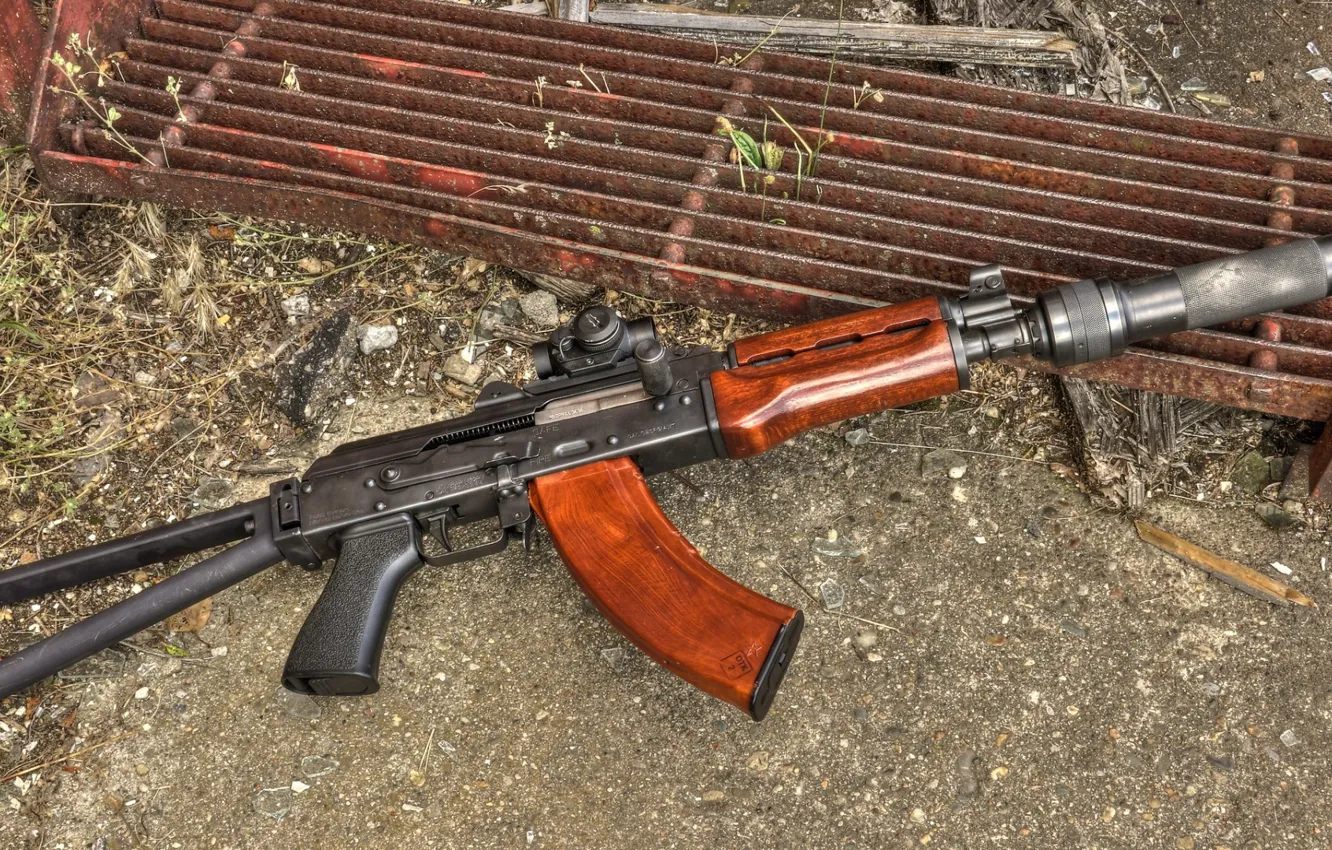 Фото обои оружие, Автомат, Gun, weapon, Калашников, АКМ, Штурмовая винтовка, Русский