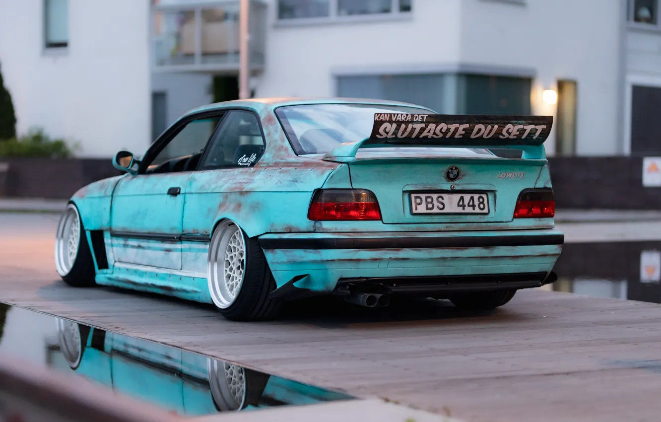 Фото обои BMW, Bridge, Water, Tuning, BMW M3, E36