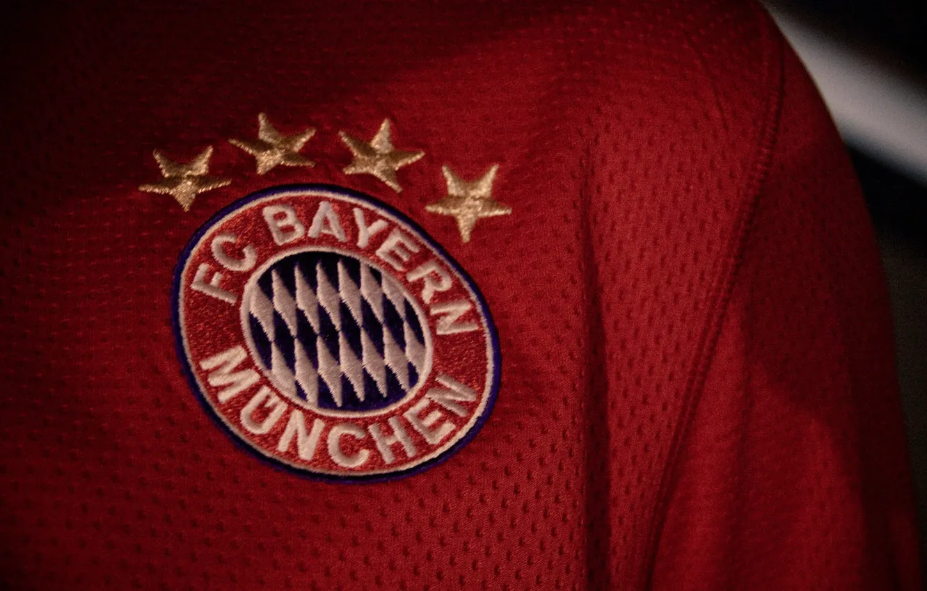 Фото обои wallpaper, sport, logo, football, t-shirt, Bayern Munchen