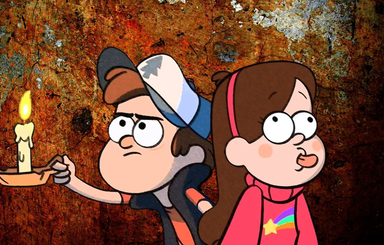 Фото обои Gravity Falls, Dipper, Mabel