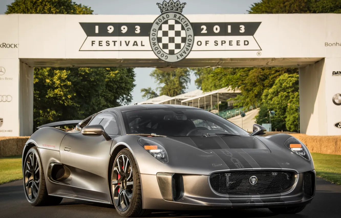 Фото обои Jaguar, Hybrid, Supercar, 2014, C-X75