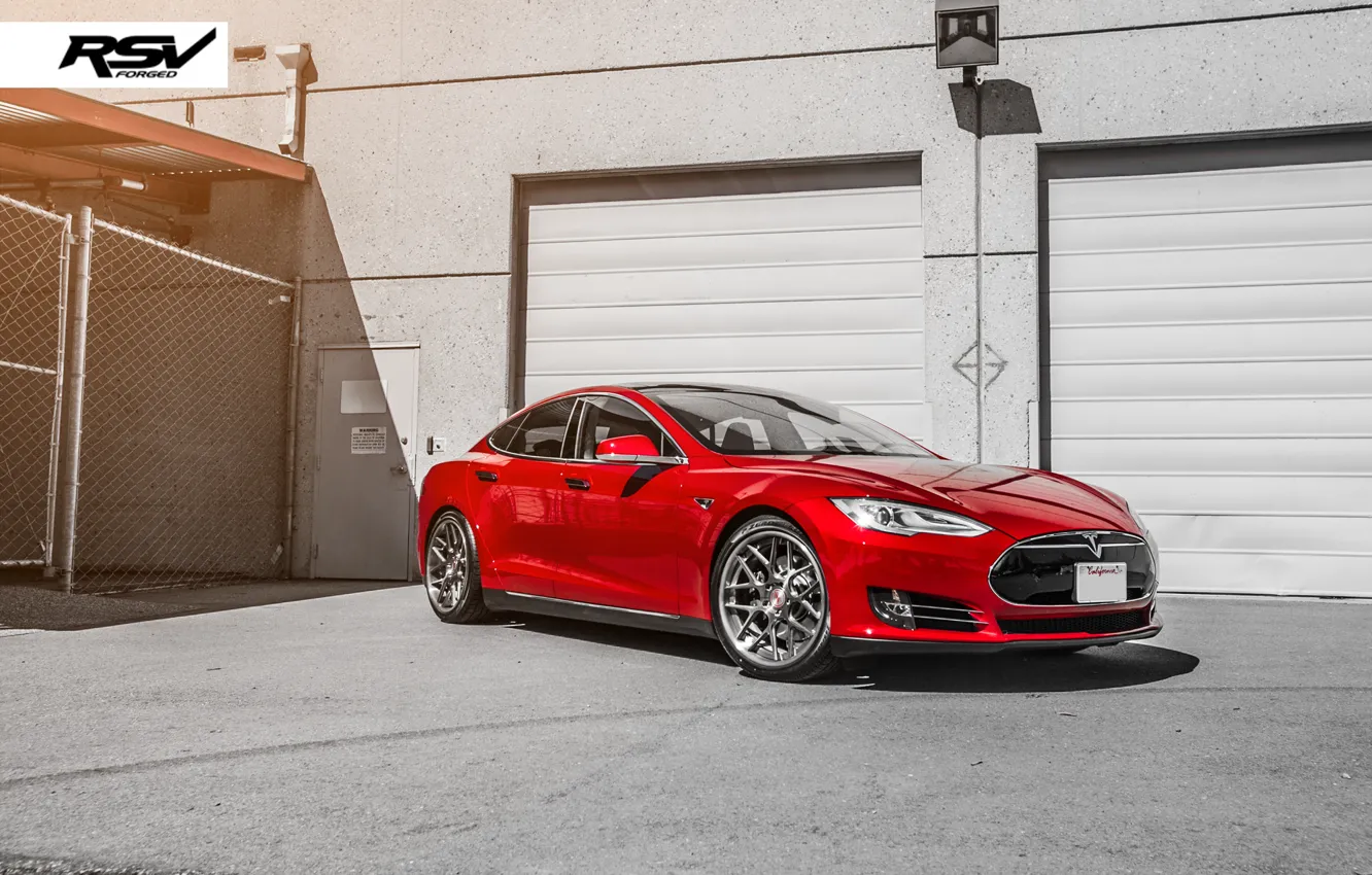 Фото обои Tesla, forged, Model S, rsv