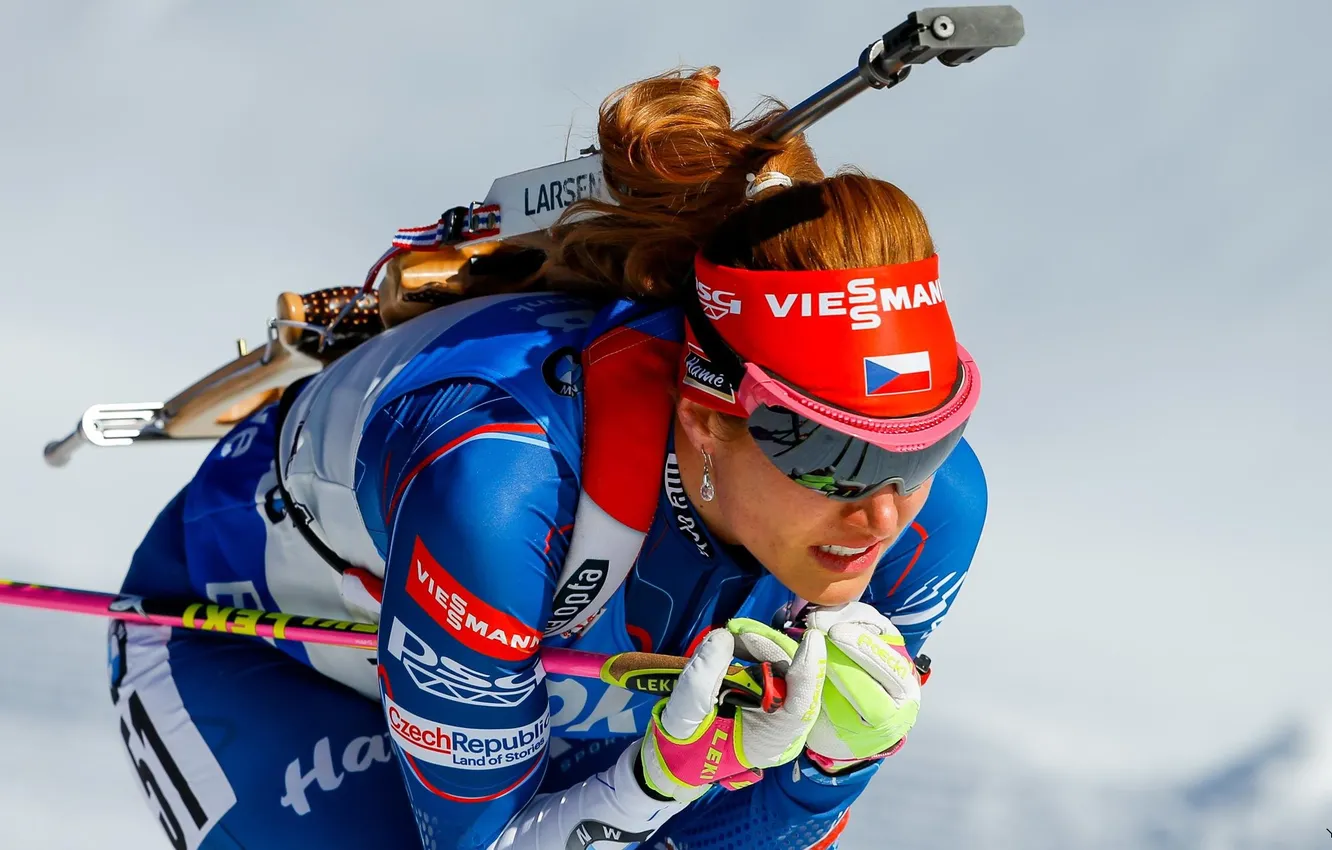 Фото обои Чехия, биатлон, Czech Republic, Gabriela Soukalova, Габриела Соукалова