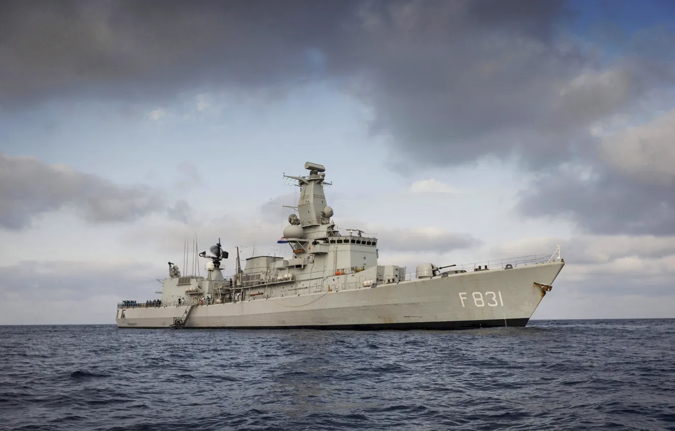 Фото обои Нидерланды, фрегат, ВМС, f831, Van Amstel