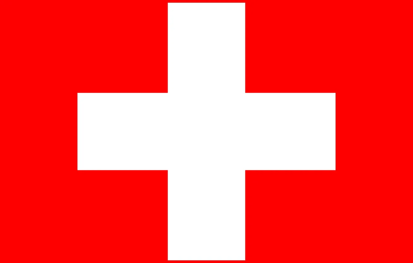 Фото обои красный, крест, флаг, red, швейцария, cross, fon, flag
