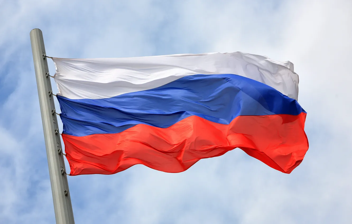 Фото обои Красный, Синий, Белый, Флаг, Триколор, Россия, Знамя, Российская федерация