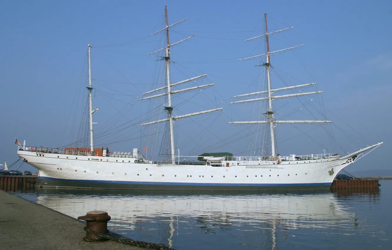 Фото обои парусник, музей, Gorch Fock