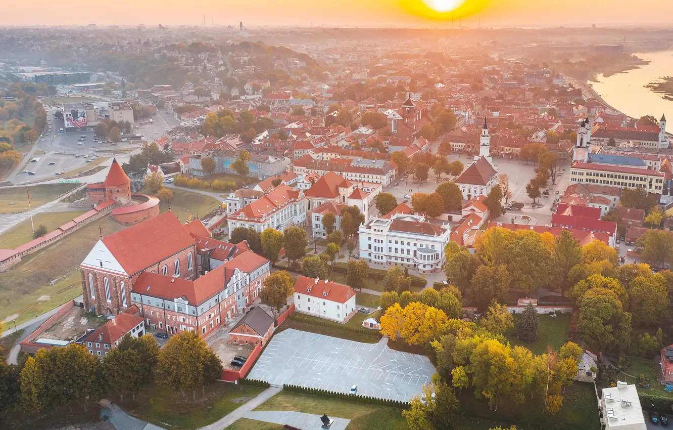 Фото обои город, Lietuva, Kaunas