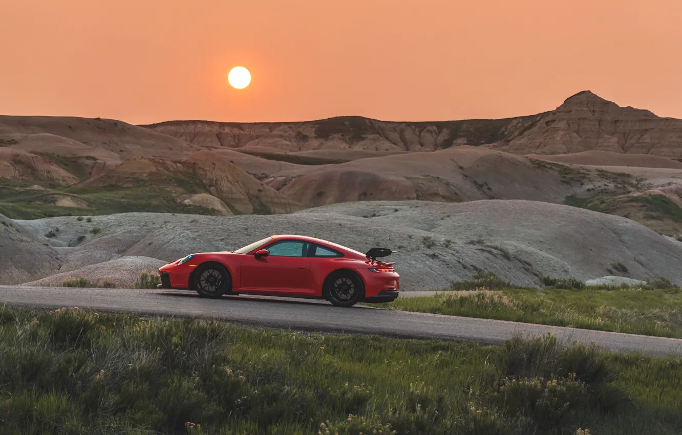 Фото обои car, 911, Porsche, sun, Porsche 911 GT3