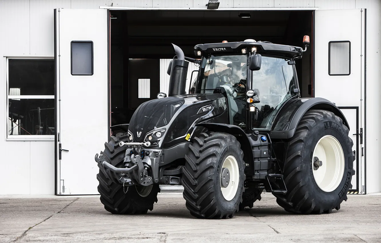 Фото обои wallpaper, tractor, agriculture, farming, valtra