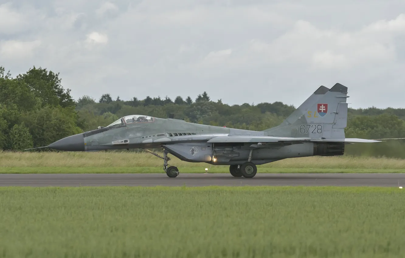 Фото обои истребитель, MiG-29, МиГ-29, ВВС Словакии