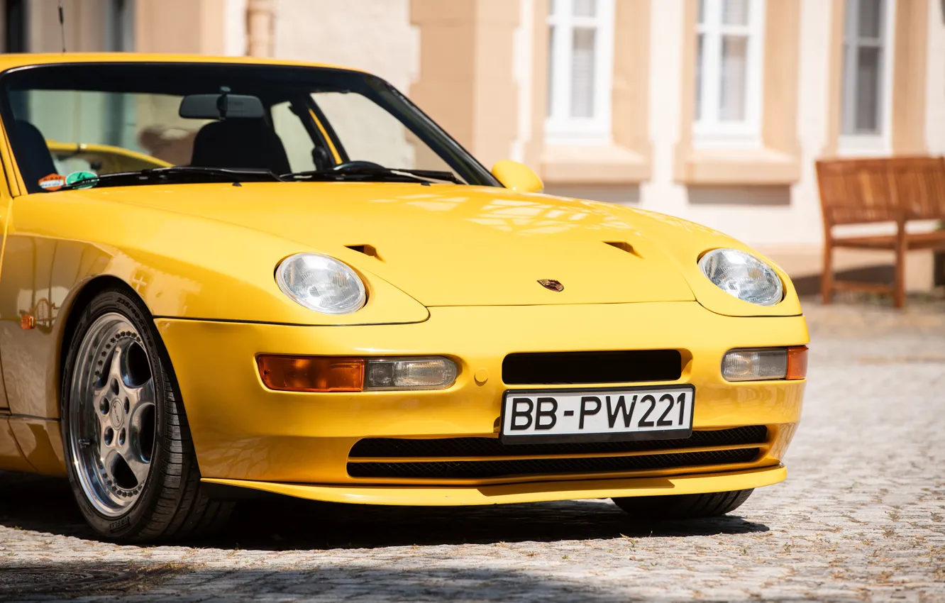 Фото обои Porsche, close-up, front, 968, Porsche 968 Turbo S