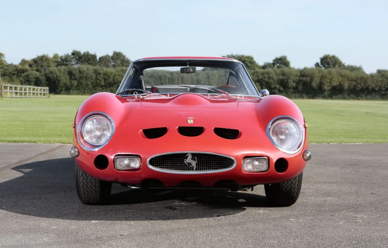 Фото обои Red, GTO, 1962, Classic car, Ferrari 250