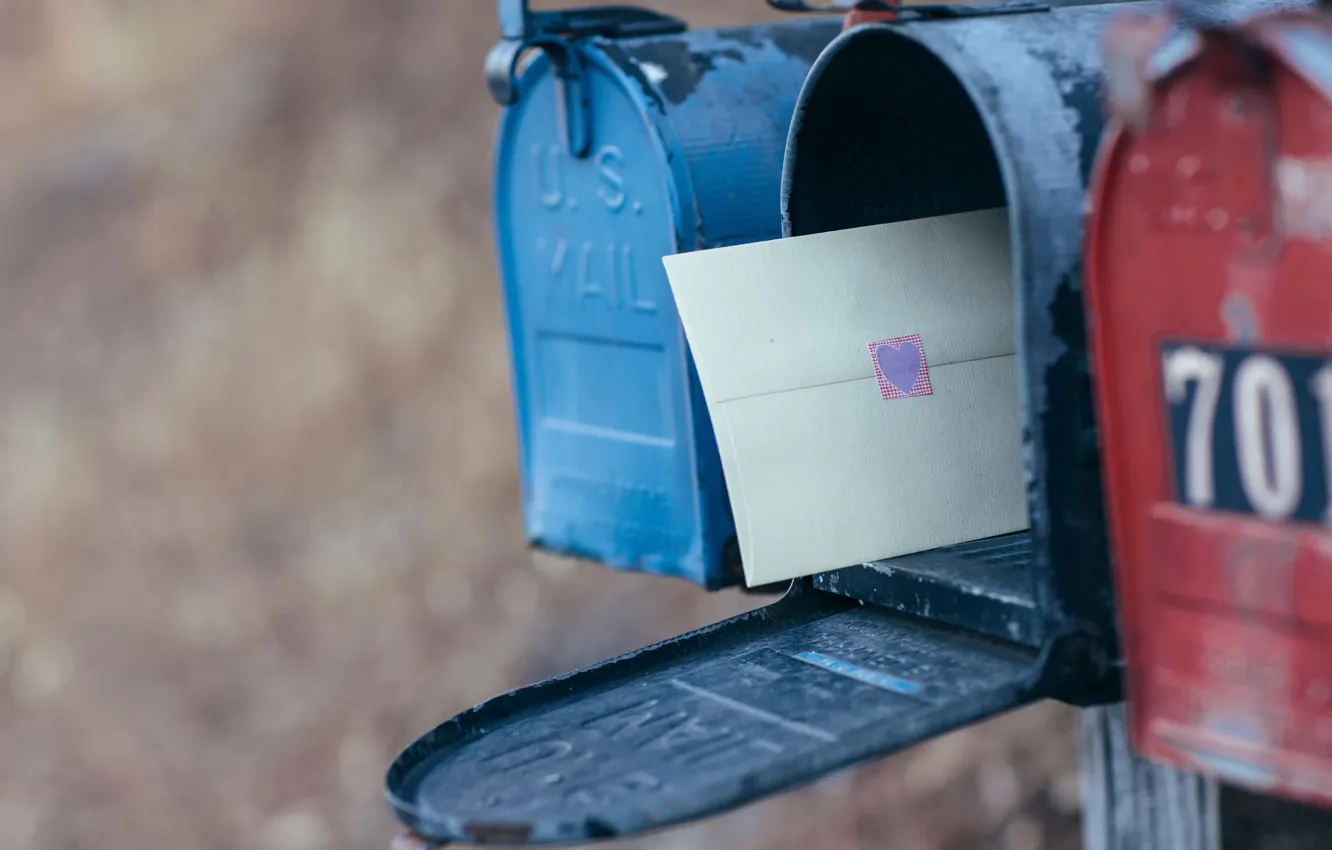 Фото обои письмо, послание, почтовый ящик
