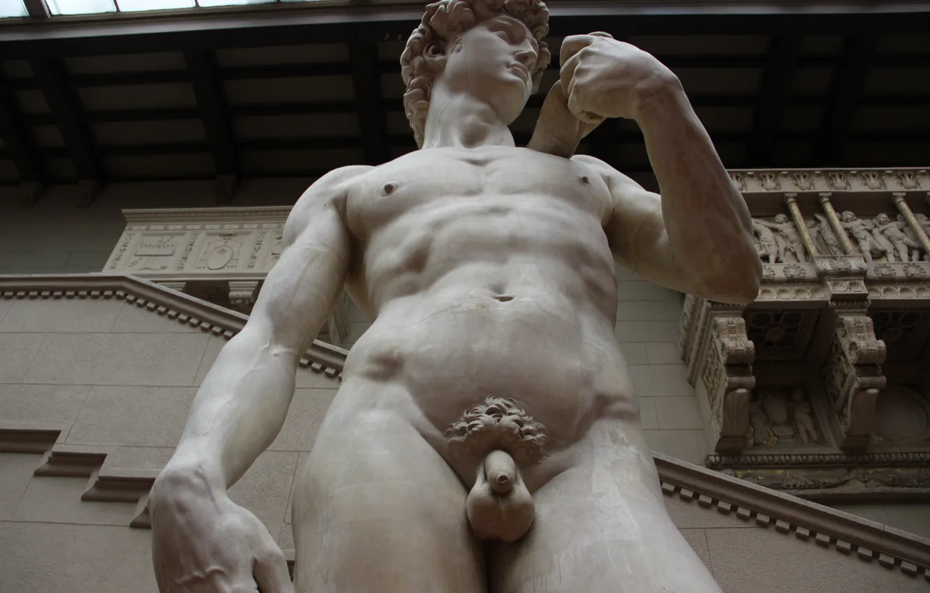 Фото обои Статуя, Москва, Скульптура, Ренессанс, Микеланджело, Michelangelo, Давид, David