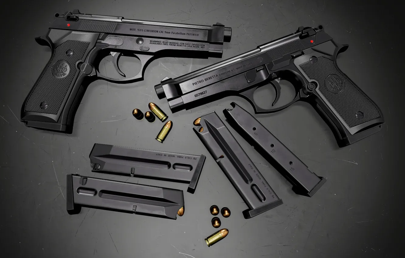 Фото обои Италия, самозарядный пистолет, Beretta 92FS