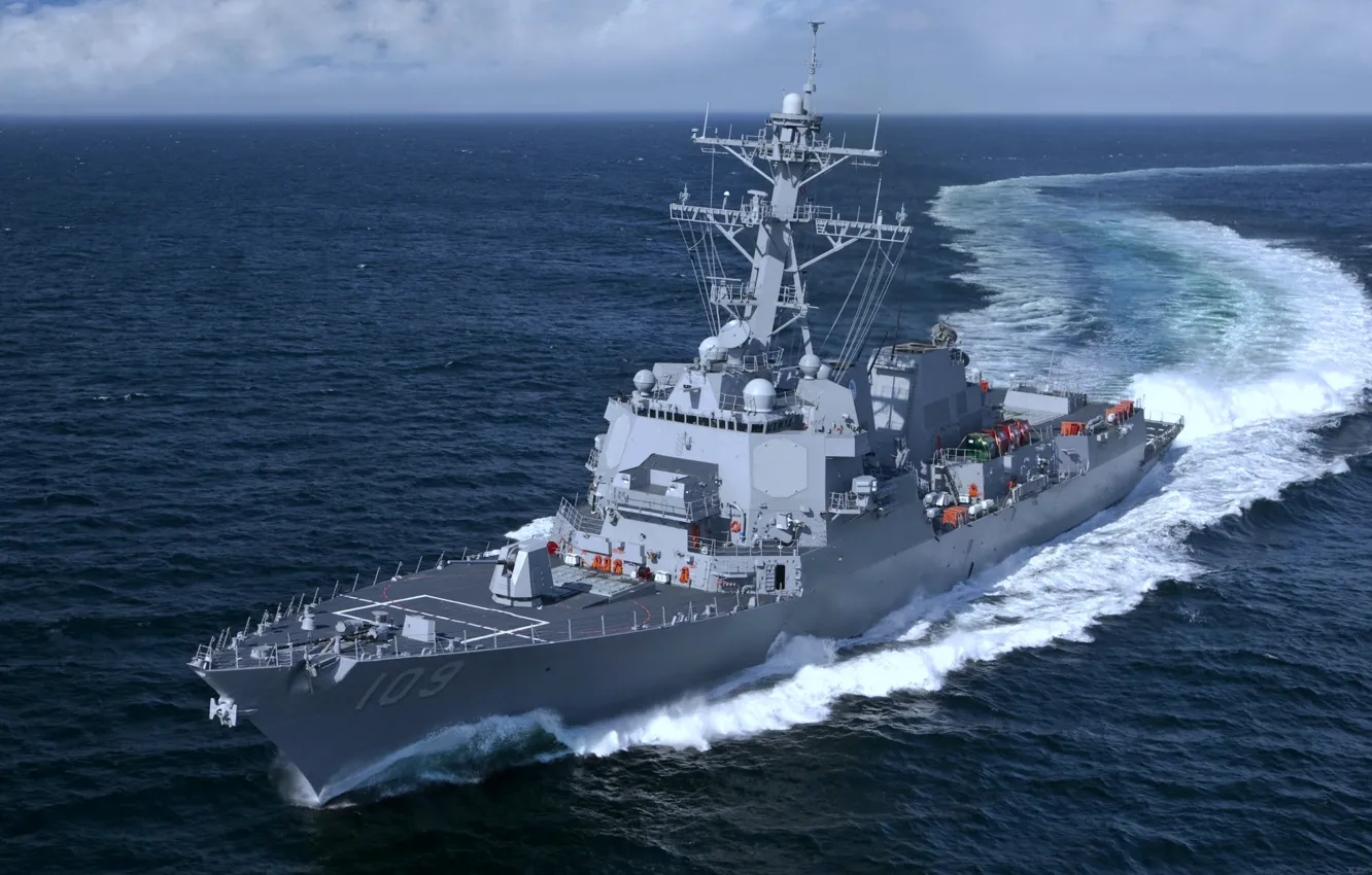Фото обои эскадренный, миноносец, USS Jason Dunham, DDG-109