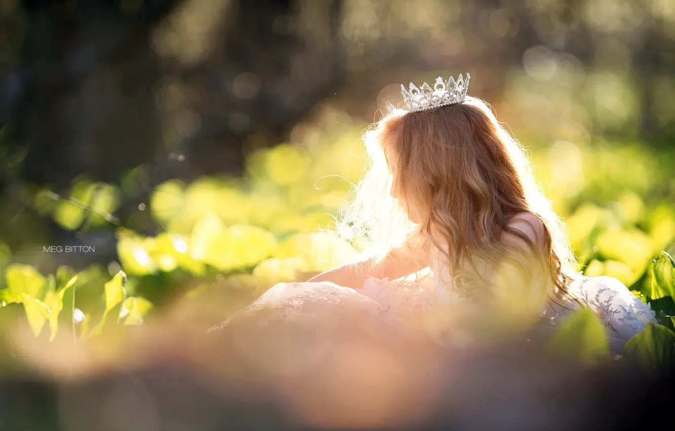 Фото обои лето, свет, девочка