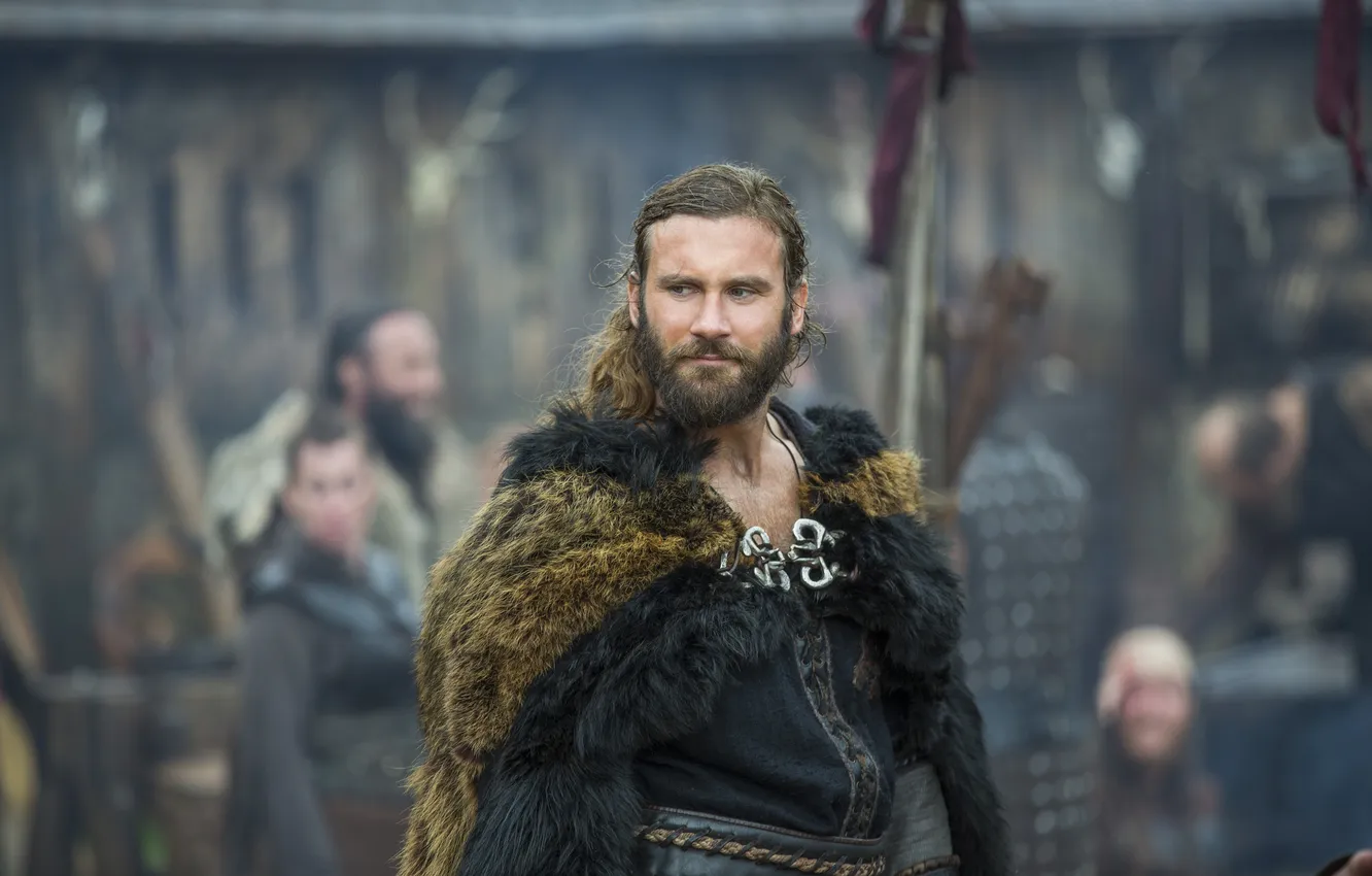 Фото обои мех, Vikings, Викинги, Clive Standen, Rollo