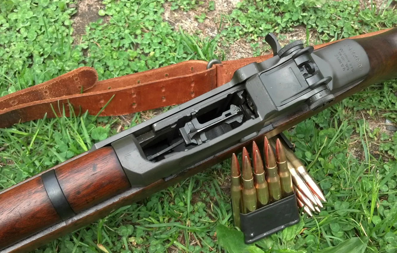 Фото обои винтовка, обойма, самозарядная, M1 Garand