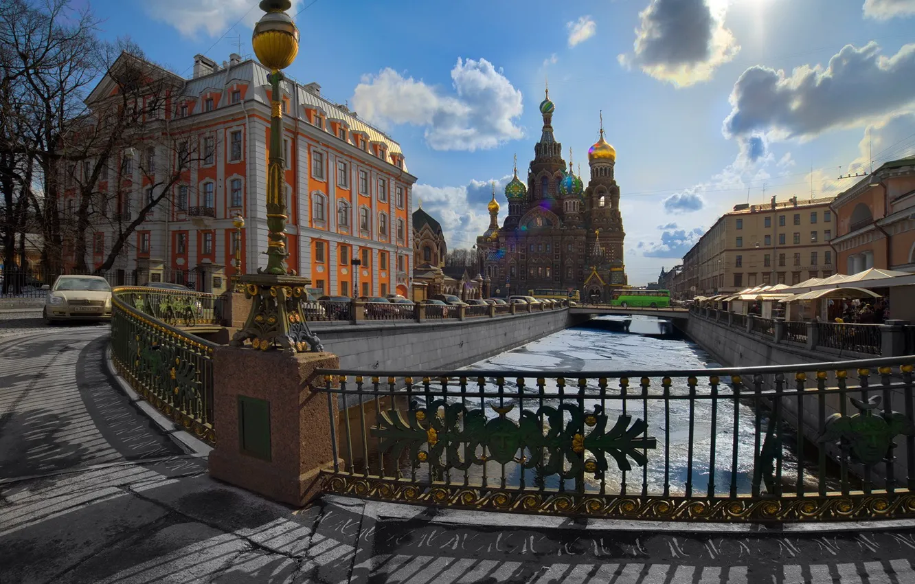 Фото обои Питер, Санкт-Петербург, 155, собор, канал