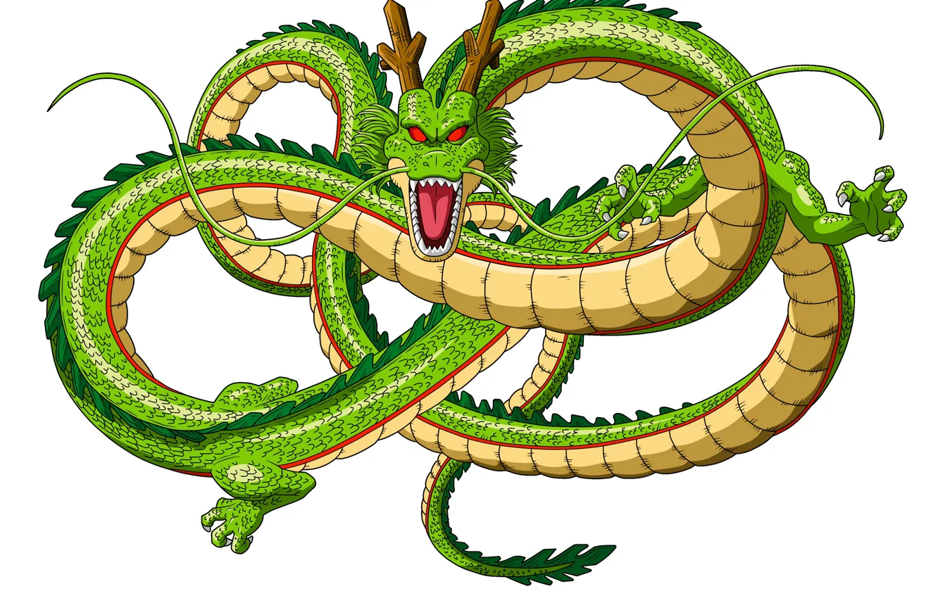 Фото обои green, dragon, ball z dragon