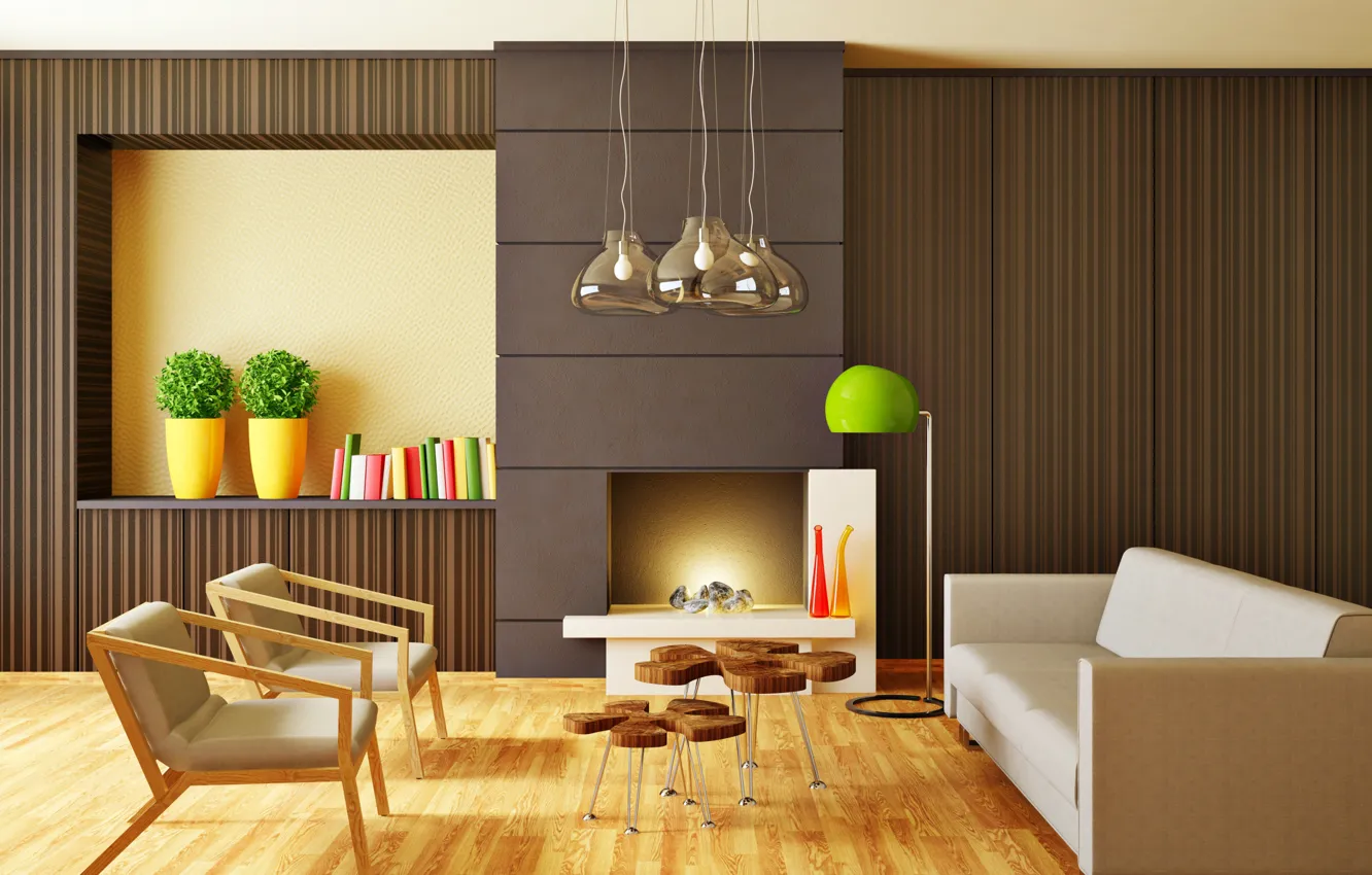 Фото обои мебель, интерьер, гостиная, room, interior, Modern, stylish