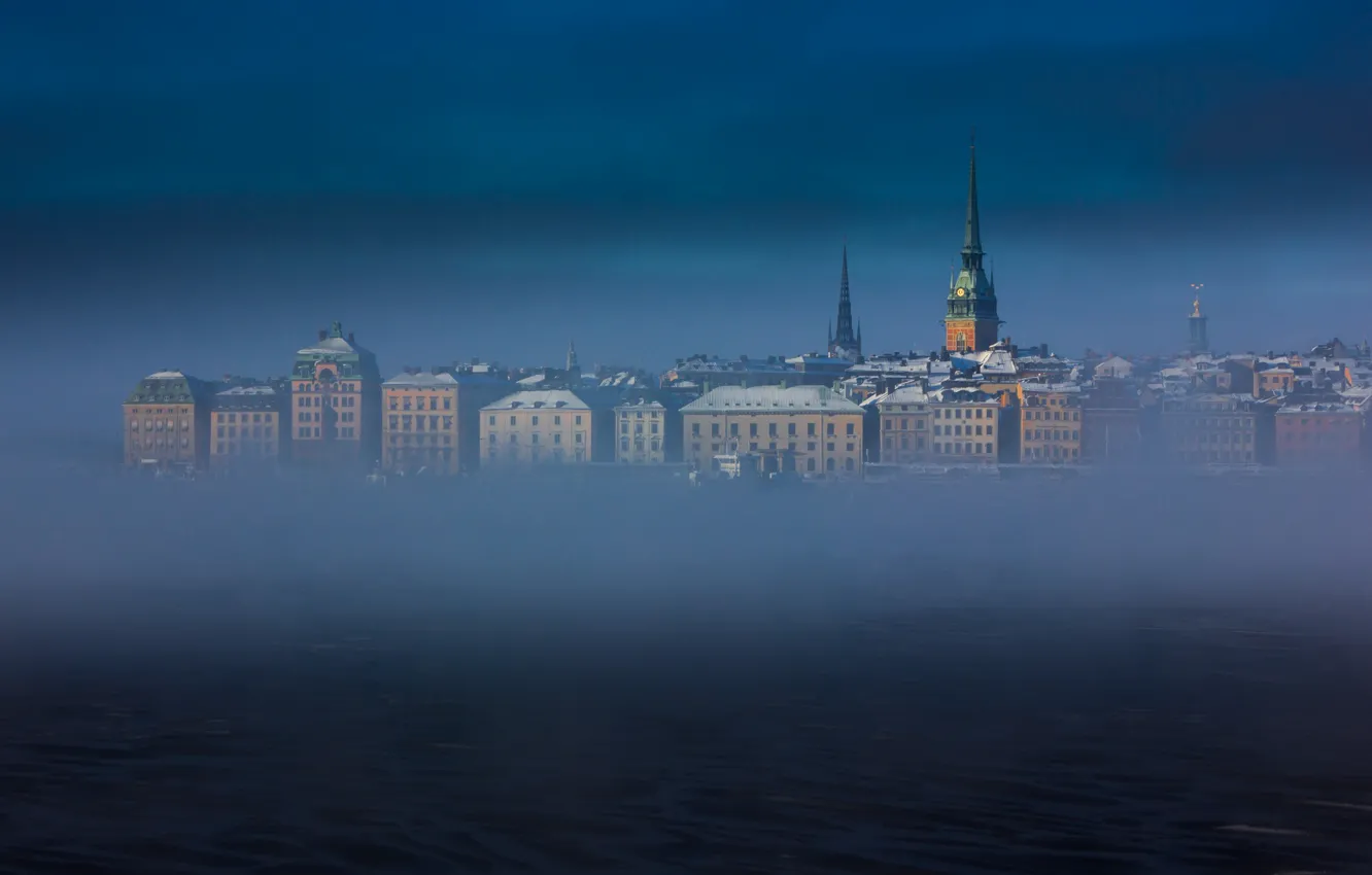 Фото обои туман, Стокгольм, Швеция