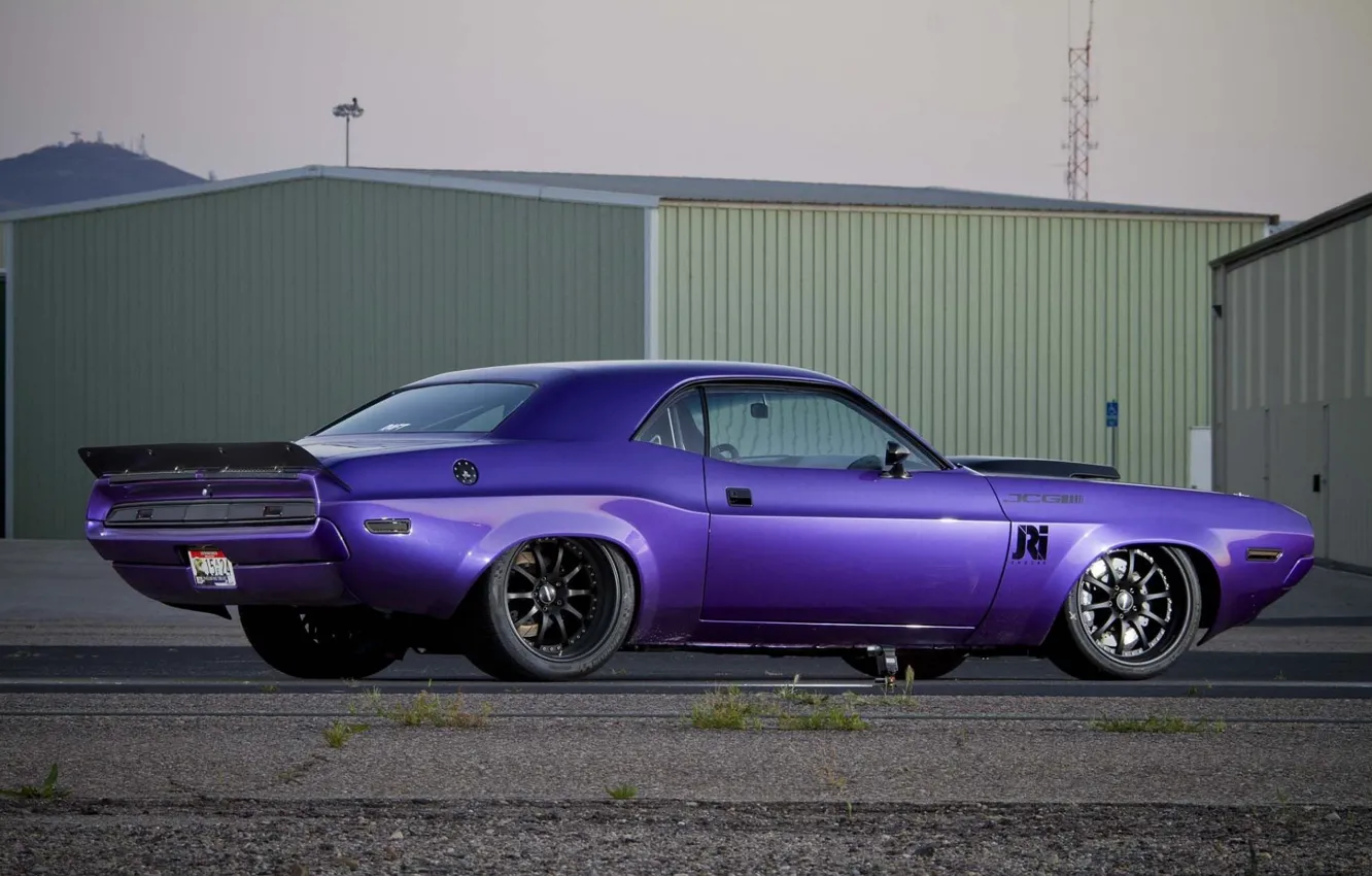 Фото обои Dodge Challenger, muscle car, purple, 1070