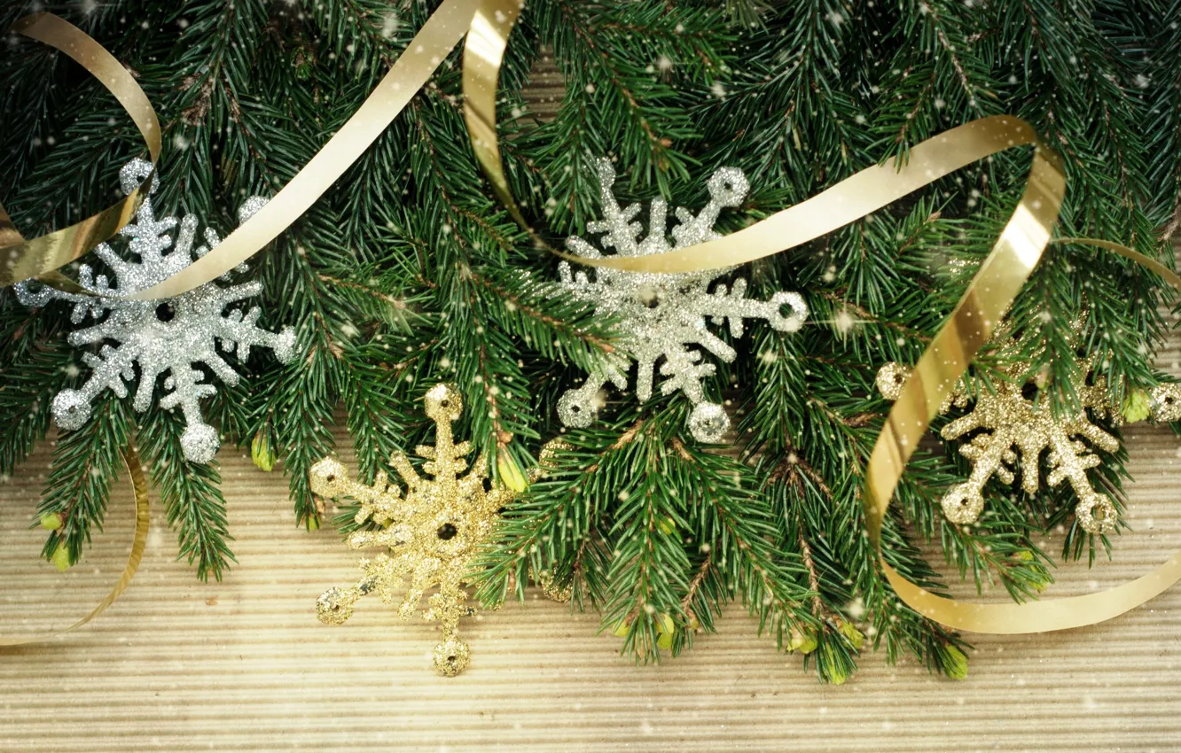 Фото обои украшения, снежинки, елка, Christmas, decoration, xmas, Merry, Рождество. Новый Год