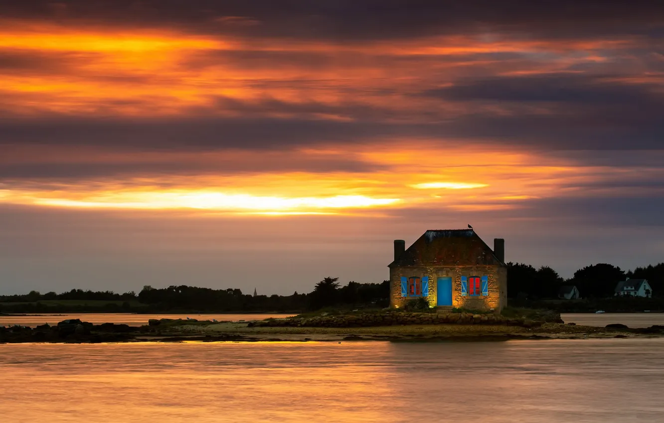 Фото обои France, Brittany, Saint-Cado