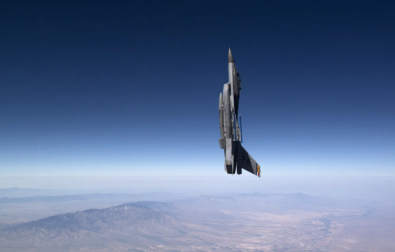 Фото обои полет, Fighting, F-16, Falcon