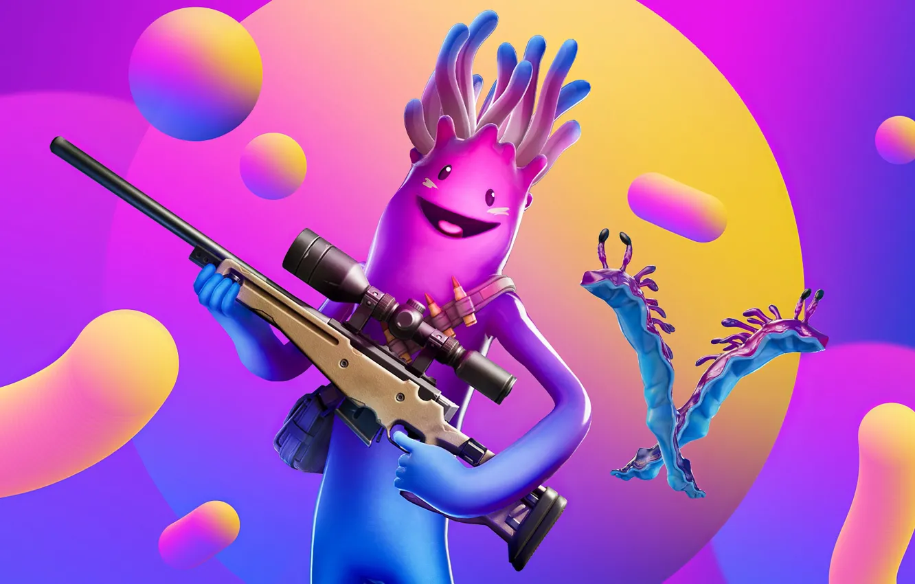 Фото обои оружие, существо, фэнтези, Fortnite