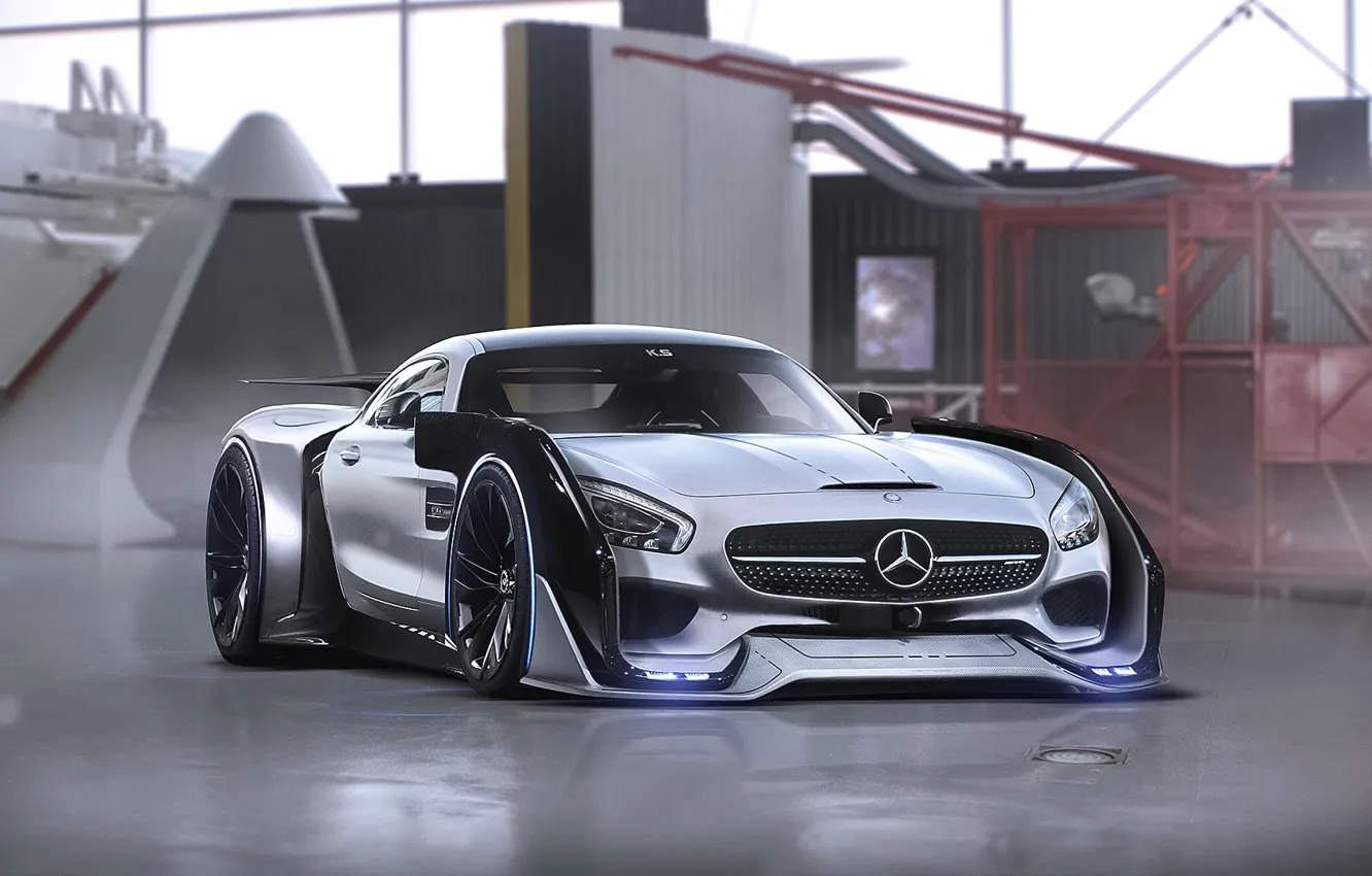 Фото обои Mercedes-Benz, AMG, Tuning, Future, Sci-Fi, by Khyzyl Saleem