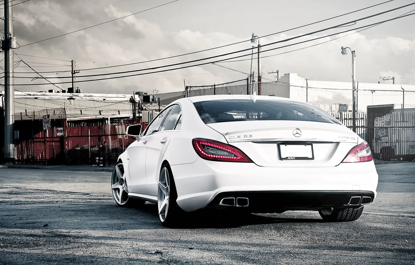 Фото обои Mercedes-Benz, AMG, White, CLS63, CLS Class