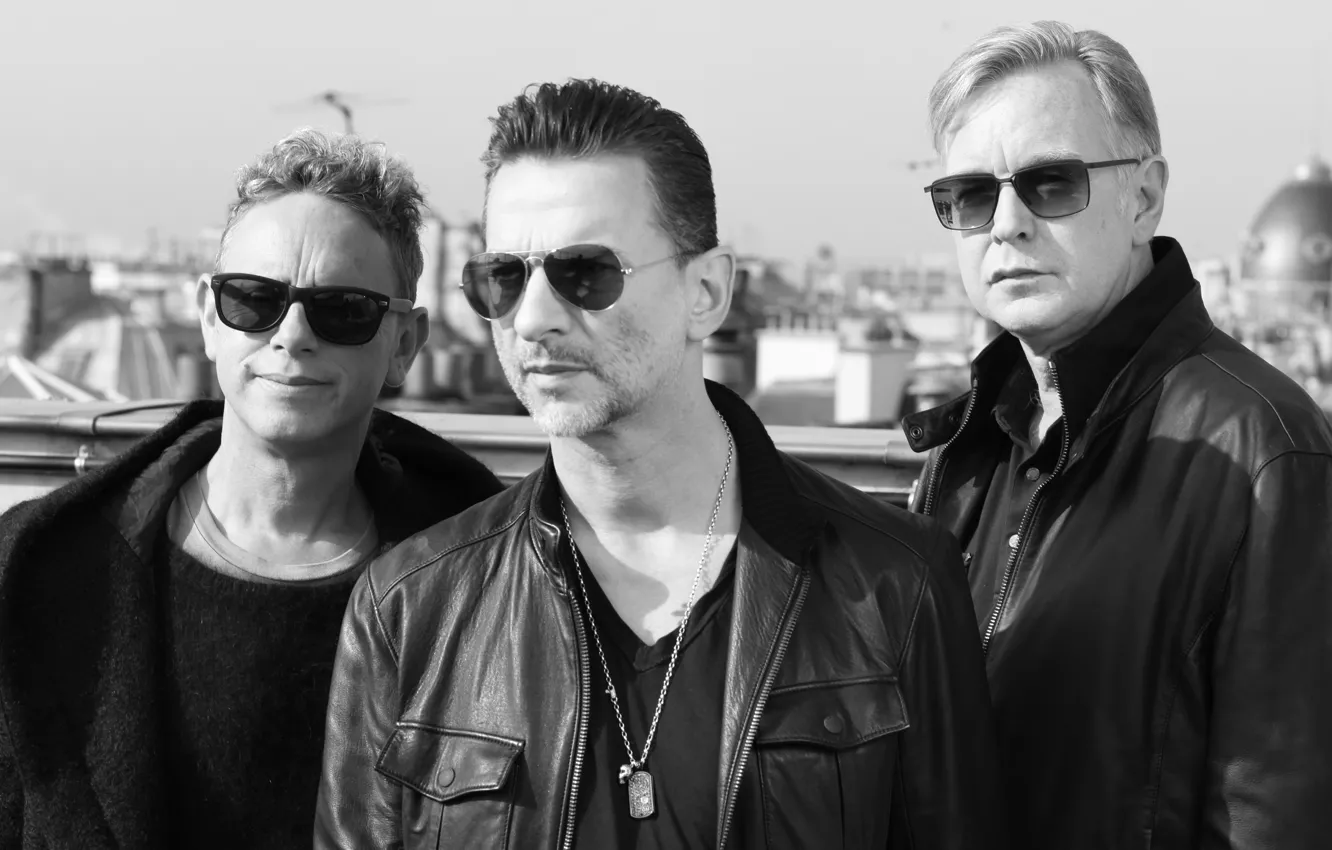 Фото обои Depeche Mode, Martin Gore, David Gahan, Andrew Fletcher, Delta Machine