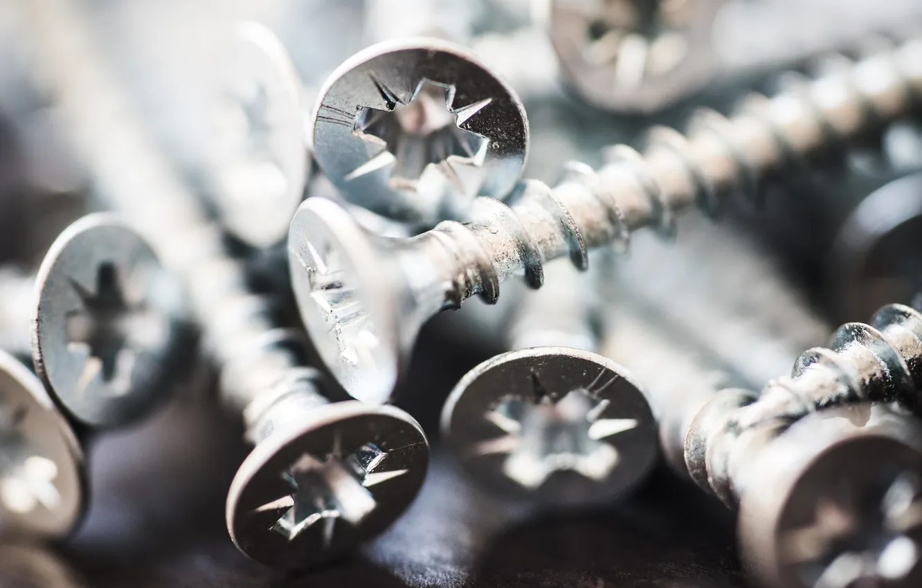 Фото обои metal, quality, screws