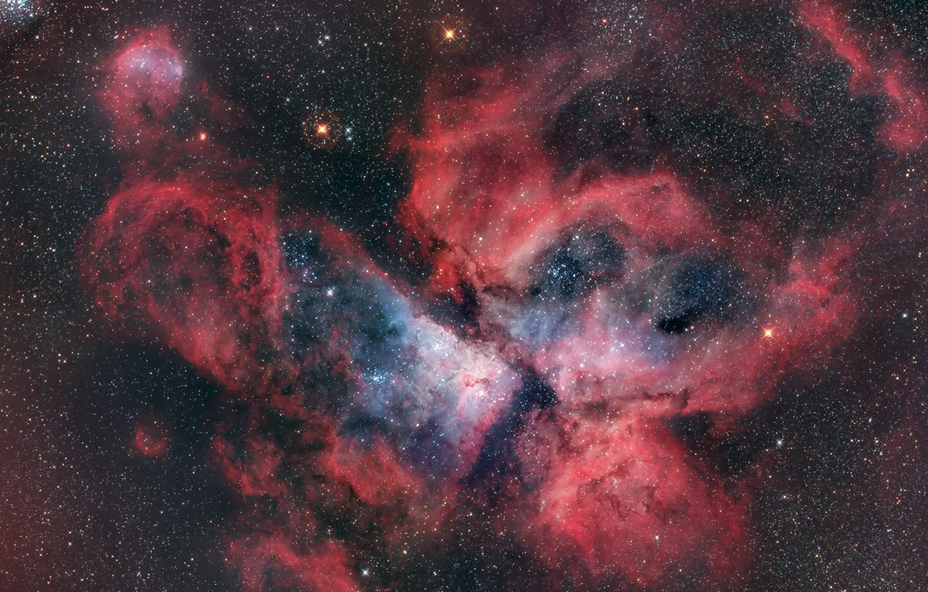 Фото обои туманность, Carina Nebula, эмиссионная, в созве