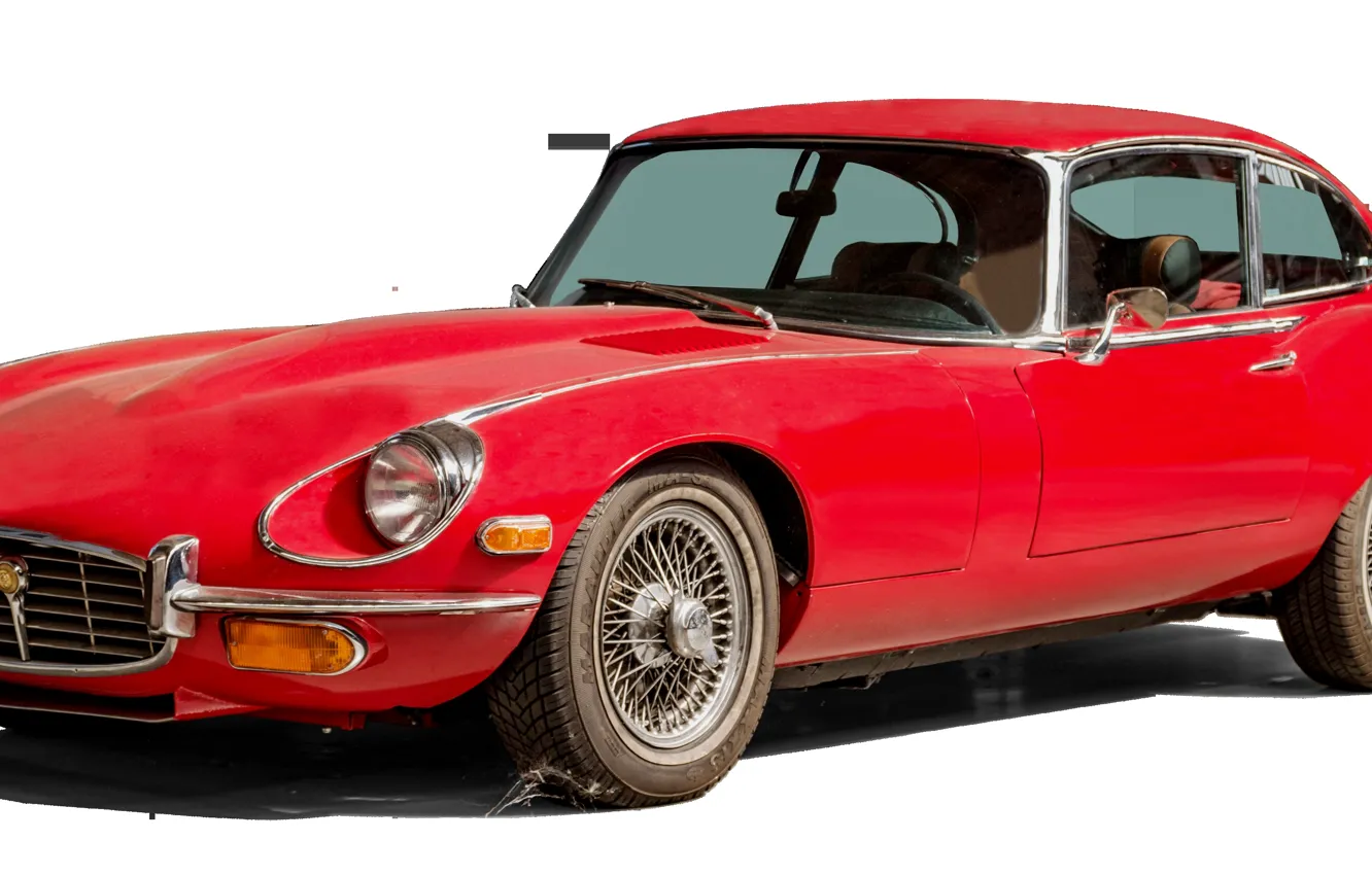 Фото обои red, jaguar, fast, etype