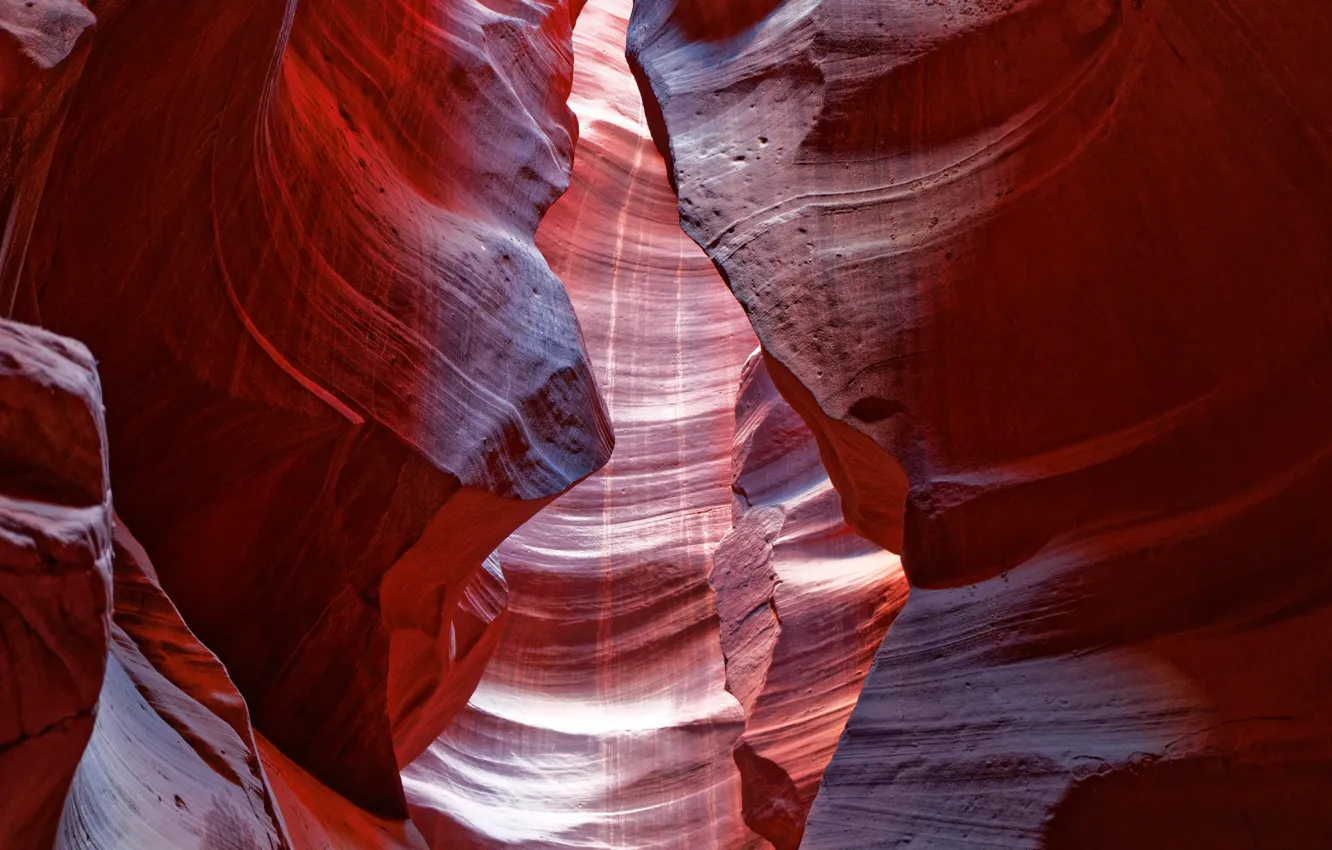 Фото обои свет, краски, Аризона, ущелье, США, каньон антилопы