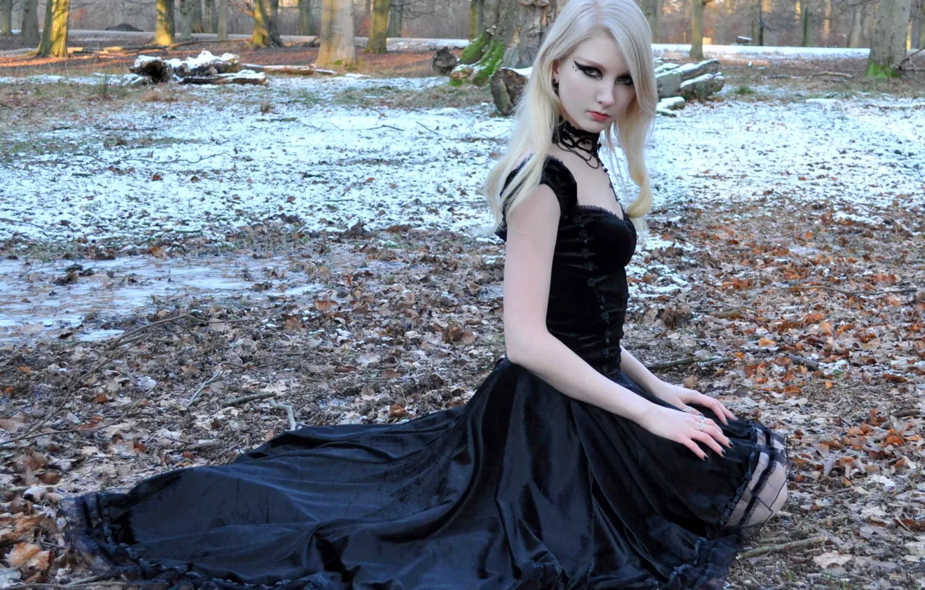 Фото обои Black Dress, Maria Amanda, Black Velvet, Stock