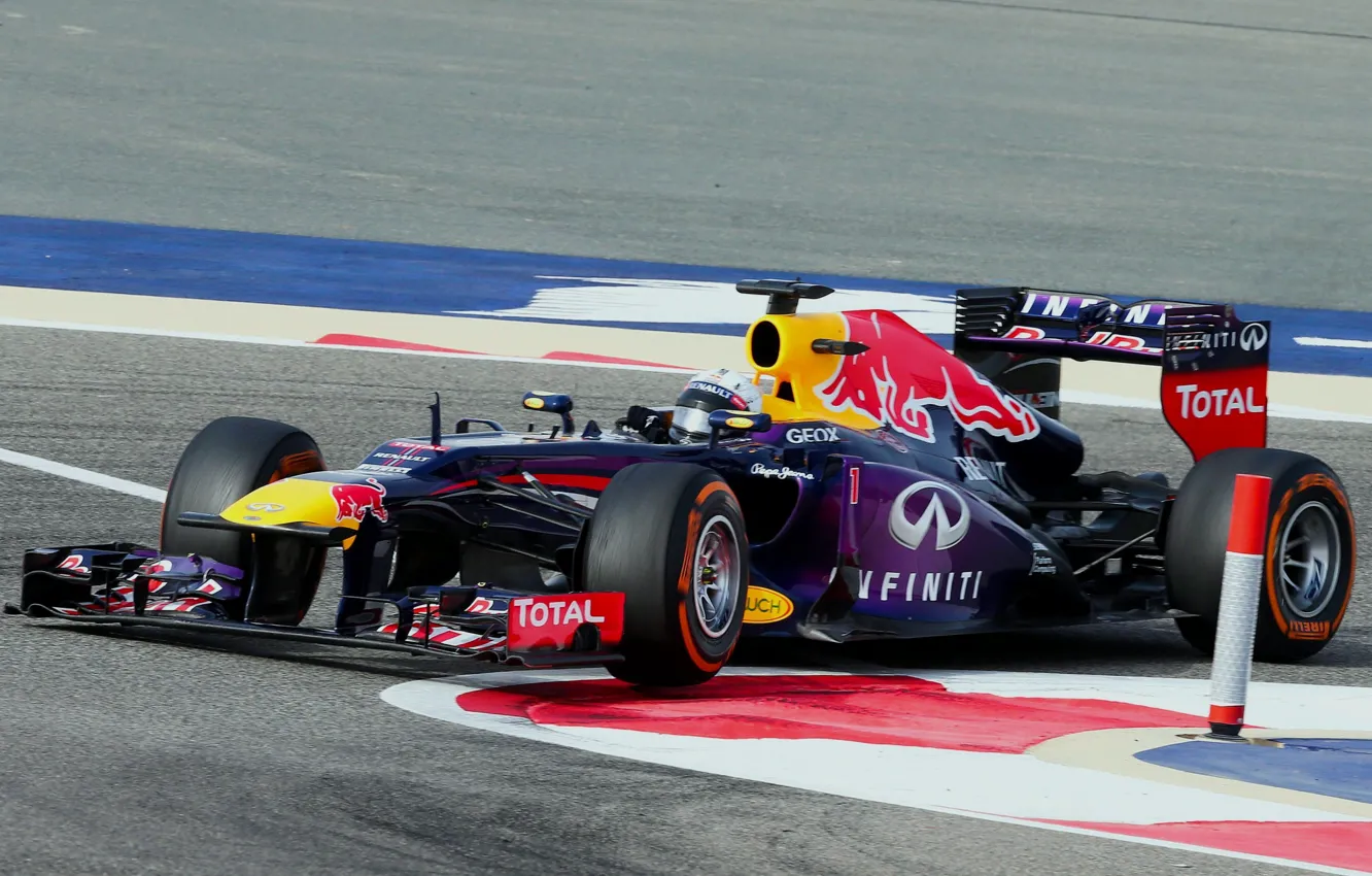 Фото обои Гонщик, Formula 1, Red Bull, Sebastian Vettel, Чемпион, RB9