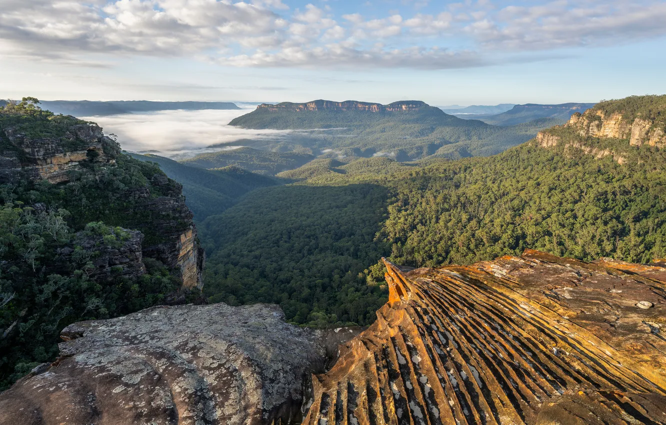 Фото обои Облака, Горы, Австралия, New South Wales