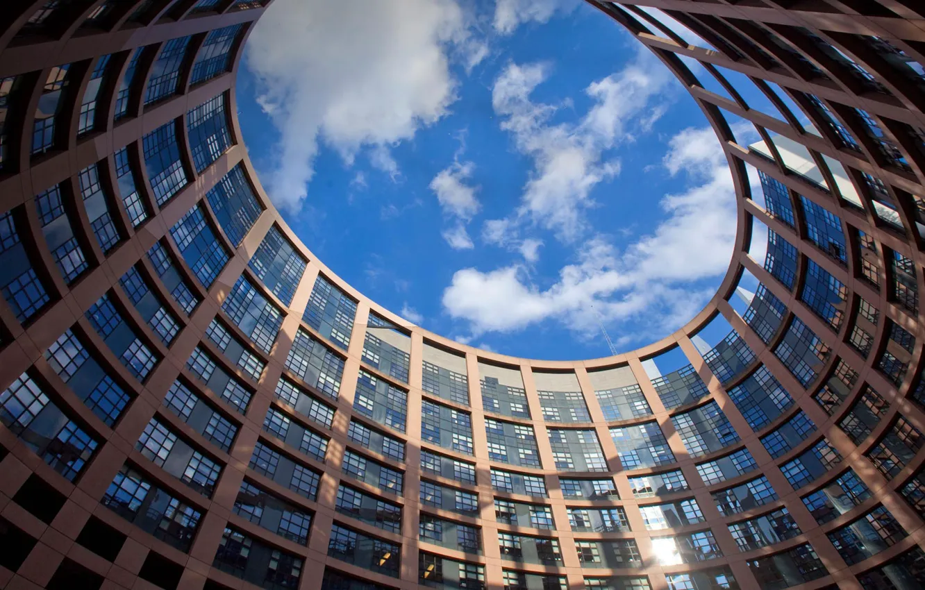 Фото обои Франция, здание, Страсбург, Европейский парламент