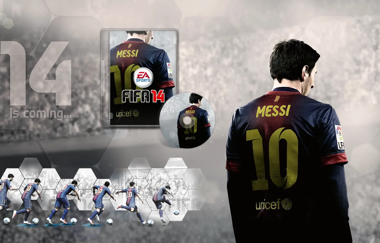 Фото обои games, spain, Football, barcelona, Messi, FIFA