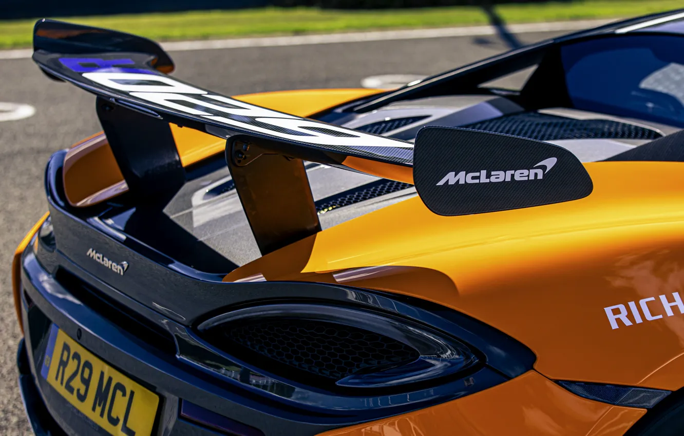 Фото обои купе, McLaren, антикрыло, 2020, V8 twin-turbo, 620R, 620 л.с., 3.8 л.