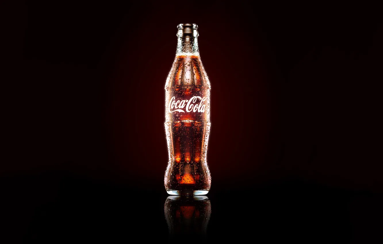 Фото обои Бутылка, Напиток, Coca-Cola, Кока Кола, Coca Cola, Bottle, by Amin Bakht, Amin Bakht